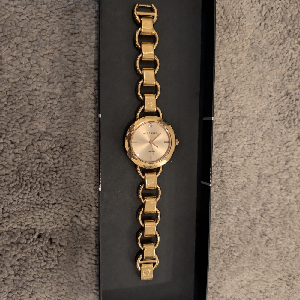 Anne Klein Chain Link Watch